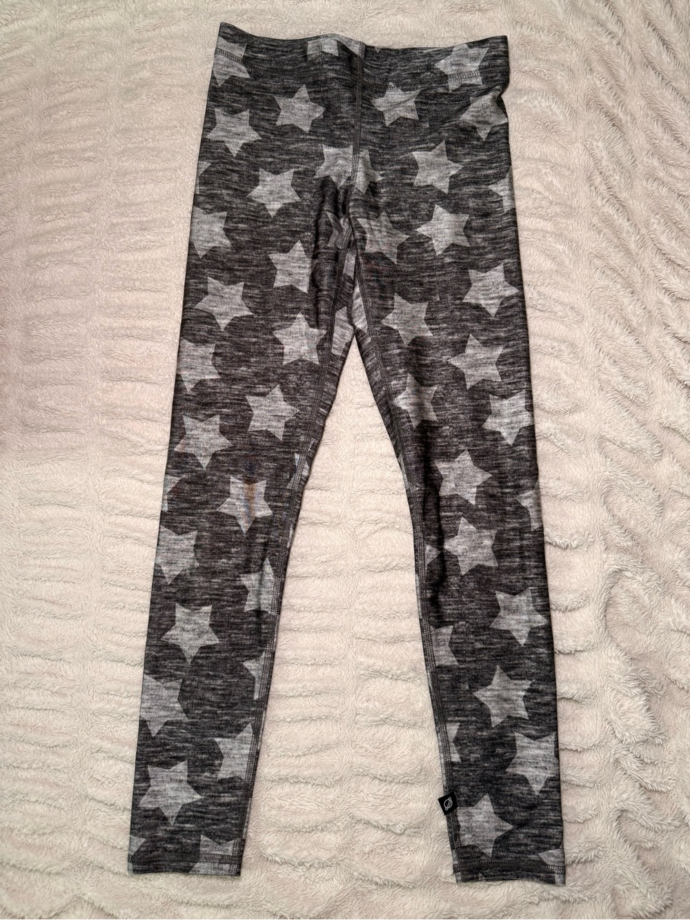 Terez Gray Star Print Leggings Size Small